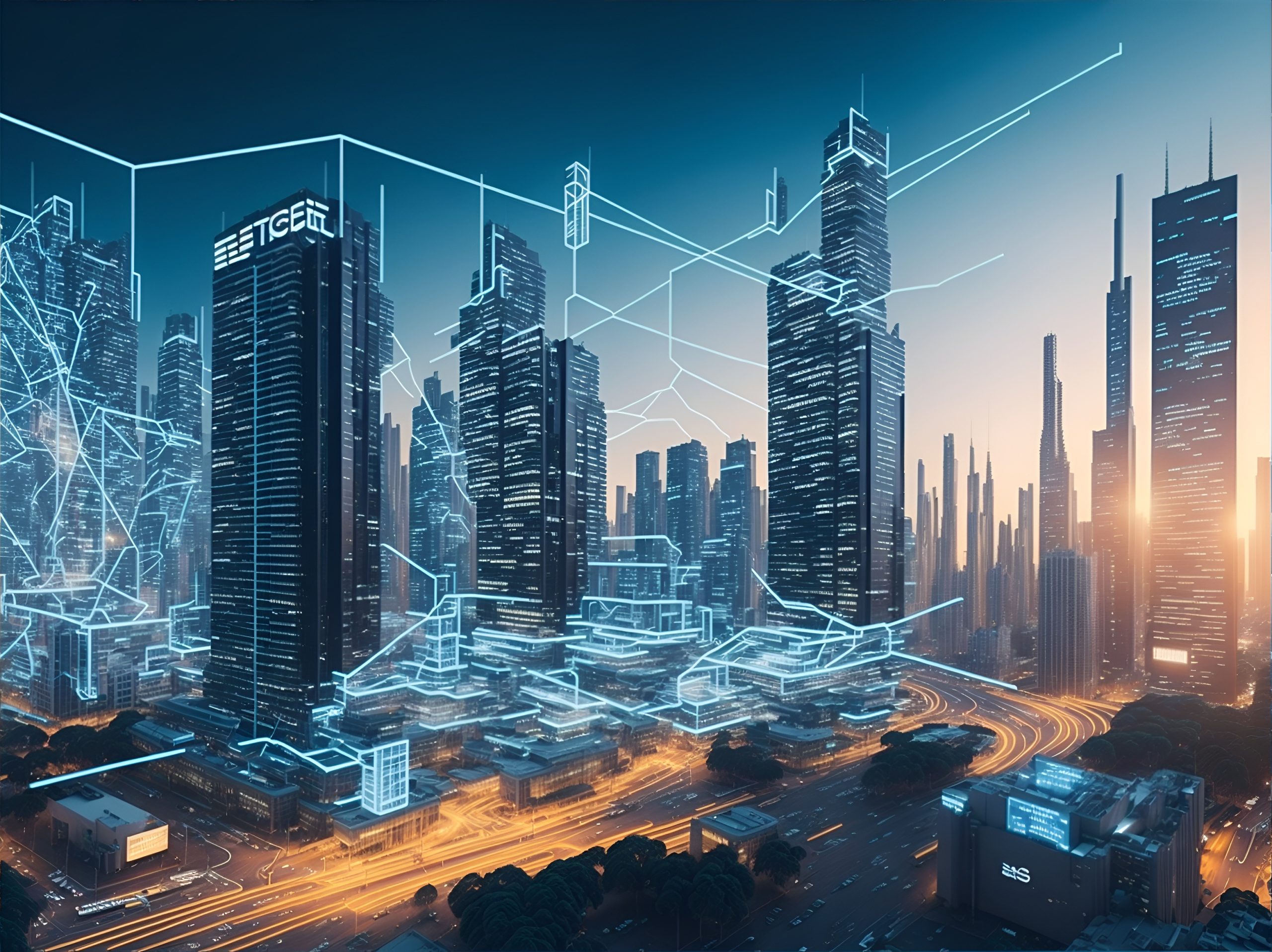 AI-powered digital marketing concept featuring automation, customer insights, predictive analytics, and personalized campaigns.